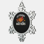 Die Rückhalteeinrichtungen sind für Quitter Cool m Schneeflocken Zinn-Ornament (Rechts)