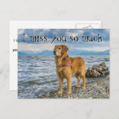 Die Rückkehr am Strand vermissen Sie Postkarte (Vorne/Hinten)