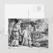 Die Rückkehr aus Ägypten oder Jesus Christus Postkarte (Vorne/Hinten)