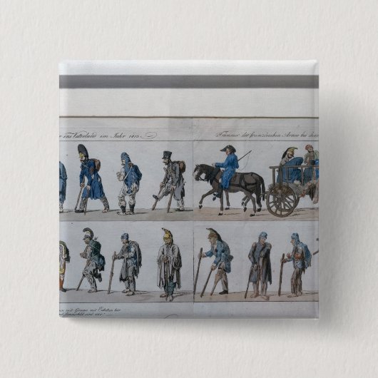 Die Rückkehr der besiegten französischen Armee von Button (Vorderseite)