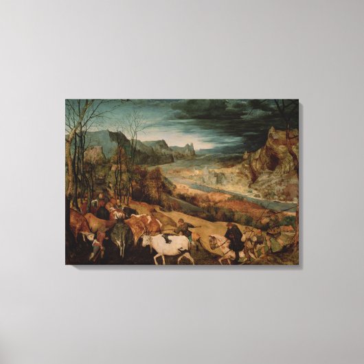 Die Rückkehr der Herde 1565 Leinwanddruck (Vorderseite)