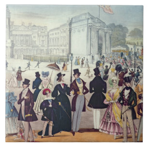 Die Rückkehr der Königin vom Oberhaus, 1839 ( Fliese