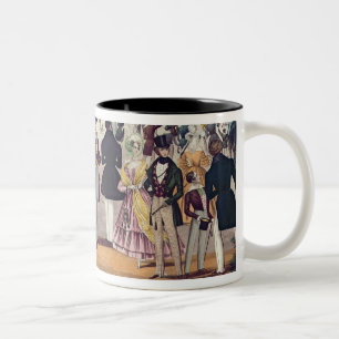 Die Rückkehr der Königin vom Oberhaus, 1839 ( Zweifarbige Tasse