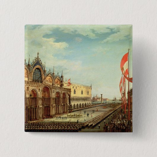 Die Rückkehr der St- Marktruppen nach Venedig Button (Vorderseite)