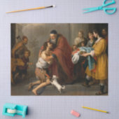 Die Rückkehr des Prodigalen Sohnes, 1670 von Muril Seidenpapier (Basteln)