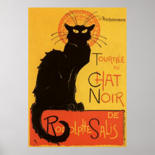 Die Rückkehr des schwarzen Katze Vintage-Plakat Poster
