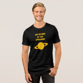 Die Rückkehr des Space-Man Black & Yellow Tri-Blend Shirt (Vorderseite voll)