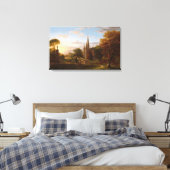 Die Rückkehr durch ThomasCole Leinwanddruck (Insitu (Schlafzimmer))