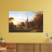 Die Rückkehr durch ThomasCole Leinwanddruck (Insitu (Wohnzimmer))