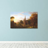 Die Rückkehr durch ThomasCole Leinwanddruck (Insitu (Holzboden))