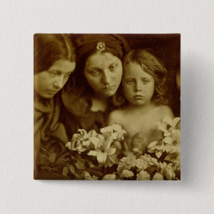 Die Rückkehr nach drei Tagen, c.1865 (Sepia-Foto) Button