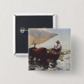 Die Rückkehr vom Fischen Button (Vorne & Hinten)