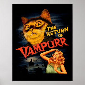 Die Rückkehr von Vampurr |Adorable Cat Poster