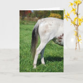 Die Rückseite des Pferdes zum Abschied Karte (Gelbe Blume)
