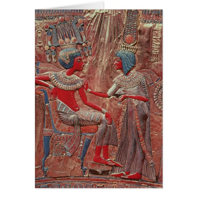 Die Rückseite des Thrones von Tutankhamun (Vorne)