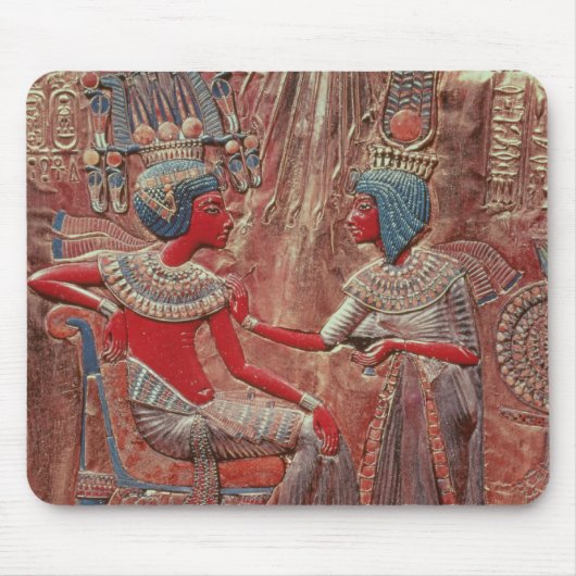 Die Rückseite des Thrones von Tutankhamun Mousepad (Vorne)