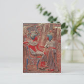 Die Rückseite des Thrones von Tutankhamun Postkarte (Stehend Vorderseite)