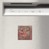 Die Rückseite des Throns von Tutanchamun Magnet (In Situ (Geschirrspüler))