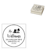 Die Rücksendeadresse des neuen Hauses Gummistempel (Stempel)