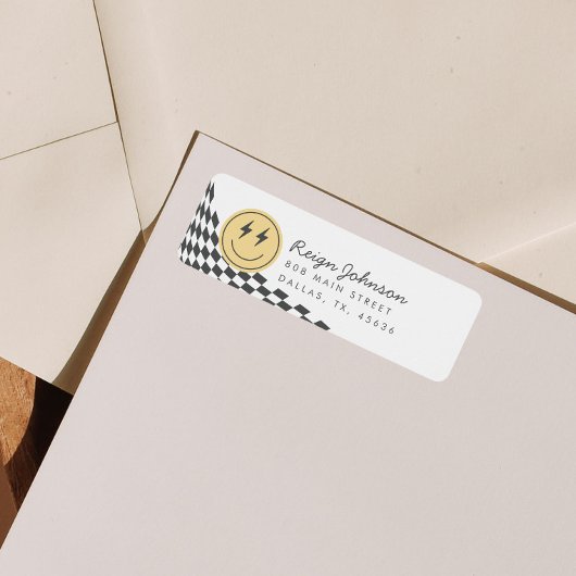 Die Rücksendeadresse eines coolen Jungen in der Sc