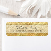 Die Rücksendeadresse mit Goldfolie ermöglicht Aufk (Insitu)