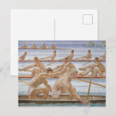 Die Ruderer Postkarte (Vorne/Hinten)