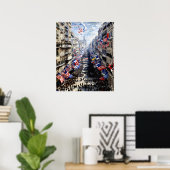 Die Rue Montorgueil in Paris Poster (Heimbüro)