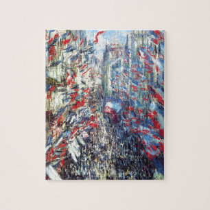 Die Rue Montorgueil, Paris durch Claude Monet Puzzle