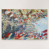 Die Rue Montorgueil Pariser Festival im Juni Puzzle (Horizontal)