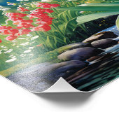 Die Ruhe am Fluss Fotodruck (Ecke)