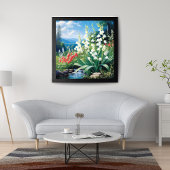Die Ruhe am Fluss Fotodruck