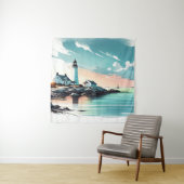 Die Ruhe am Meer am Strand Wandteppich (Beispiel)