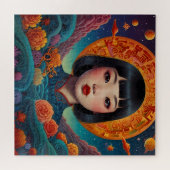 "Die Ruhe am Sonnenuntergang: Traditionelle chines Puzzle (Horizontal)