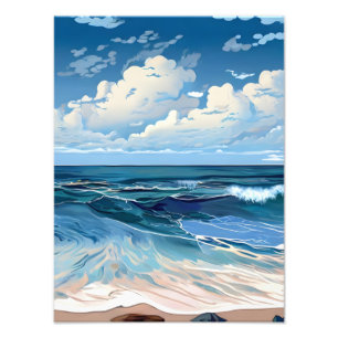 Die Ruhe am Strand: Beach Bliss Fotodruck