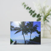 Die Ruhe am Strand Postkarte (Stehend Vorderseite)