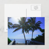 Die Ruhe am Strand Postkarte (Vorne/Hinten)