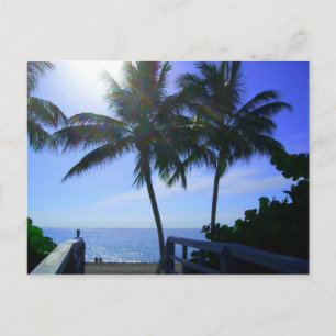 Die Ruhe am Strand Postkarte