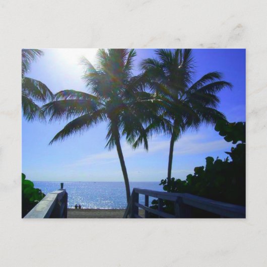 Die Ruhe am Strand Postkarte (Vorderseite)