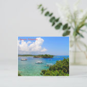 Die Ruhe am Strand Postkarte (Stehend Vorderseite)