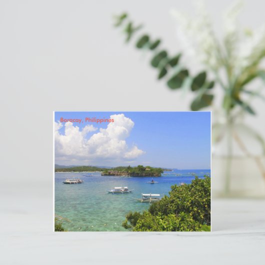 Die Ruhe am Strand Postkarte (Stehend Vorderseite)