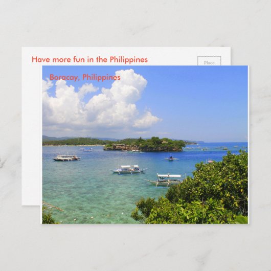 Die Ruhe am Strand Postkarte (Vorne/Hinten)