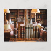 Die Ruhe der Bibliothek Postkarte (Vorderseite)