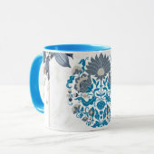 Die Ruhe der Natur, Aquamarine Kunstkunst von Mand Tasse (Vorderseite Links)