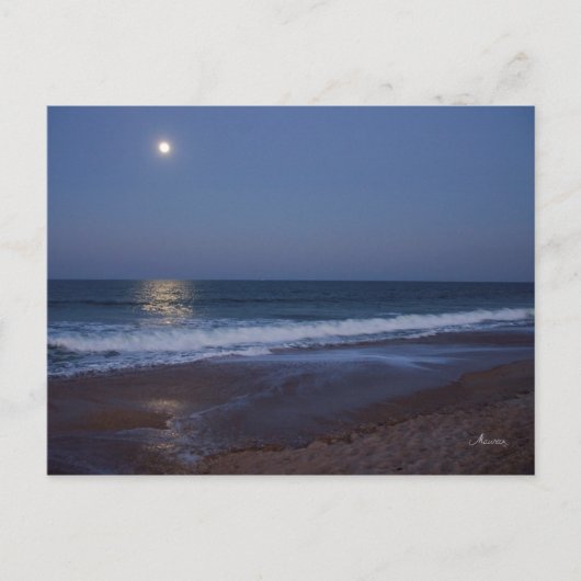 Die Ruhe des Ozeans bei Nacht, Postkarte (Vorderseite)