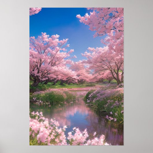Die Ruhe des Sakura River Poster (Vorne)