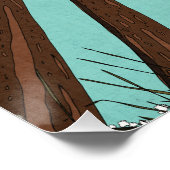 Die Ruhe des Waldes Poster (Ecke)