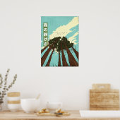Die Ruhe des Waldes Poster (Küche)