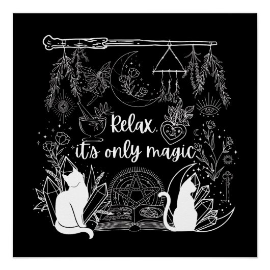 Die Ruhe des Zauberers: Entspannen, nur magisches Poster (Vorderseite)