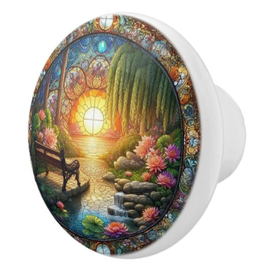 Die Ruhe im Garten Ein perfektes Wochenende in Bel Keramikknauf (Rechts)