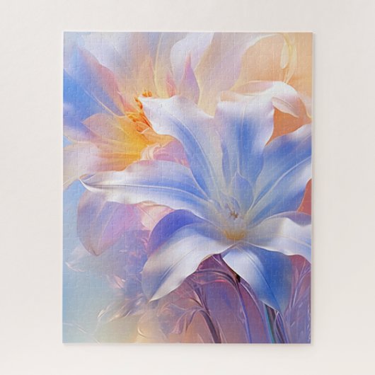 Die Ruhe im Pastel Floral Puzzle (Vertikal)